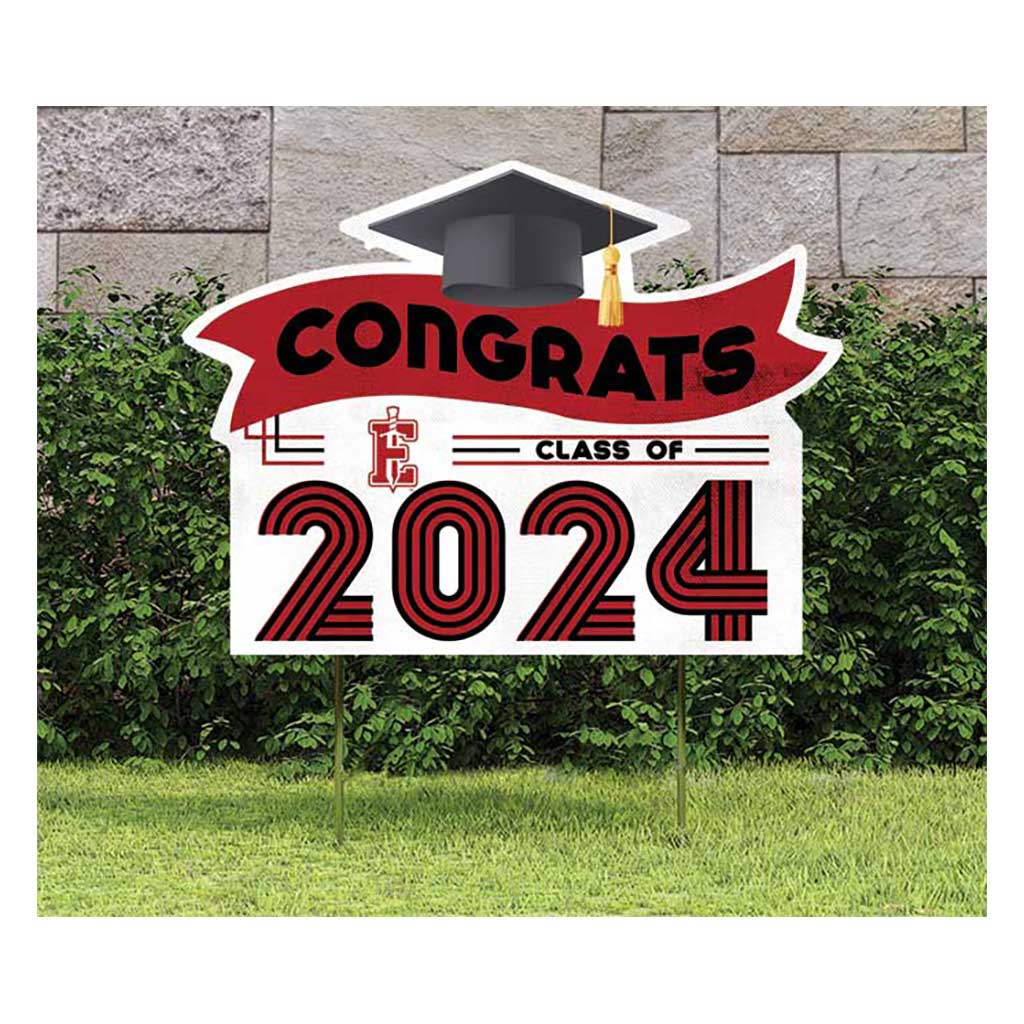 18x24 Congrats Graduation Lawn Sign PennWest Edinboro Fighting Scots