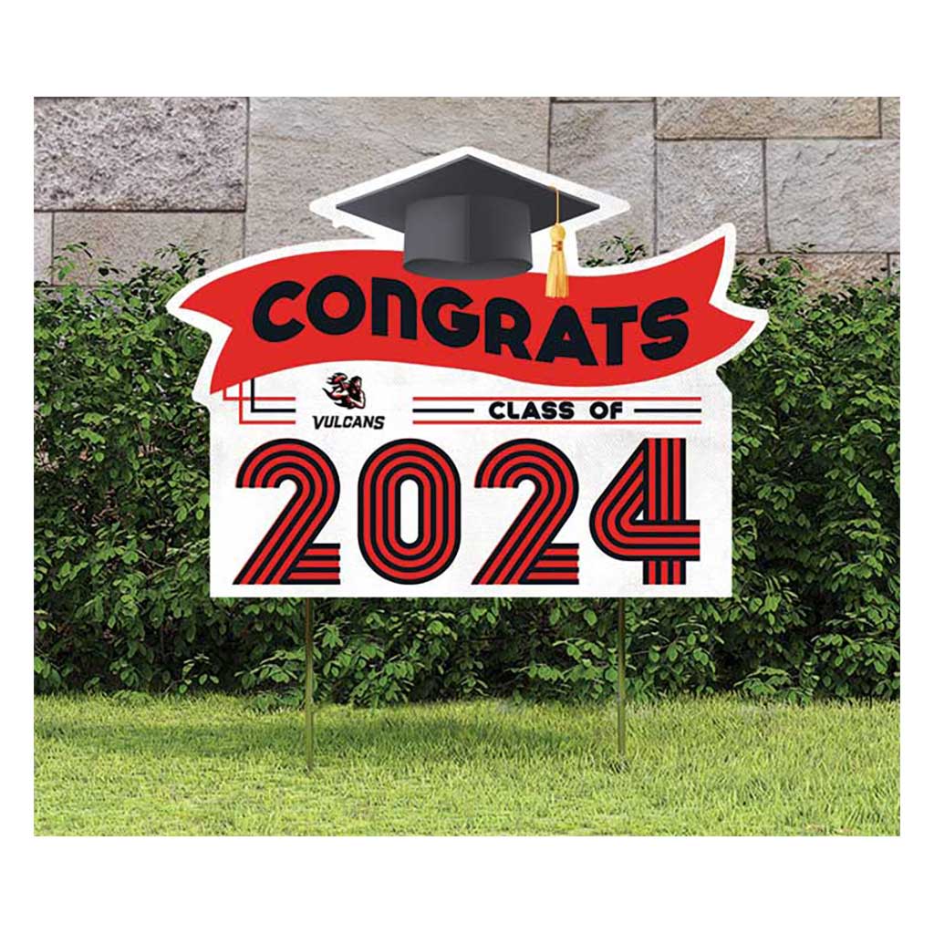 18x24 Congrats Graduation Lawn Sign PennWest California Vulcans