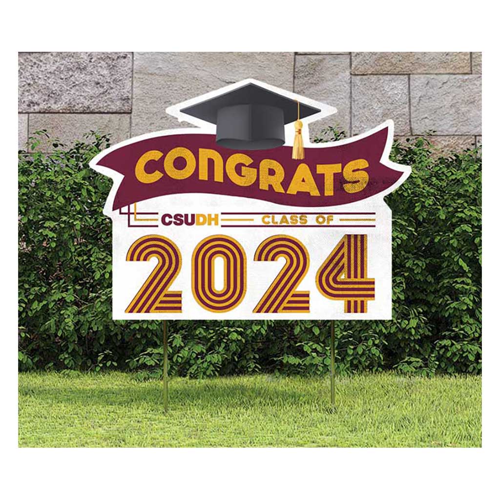 18x24 Congrats Graduation Lawn Sign Cal State Dominguez Hills Toros