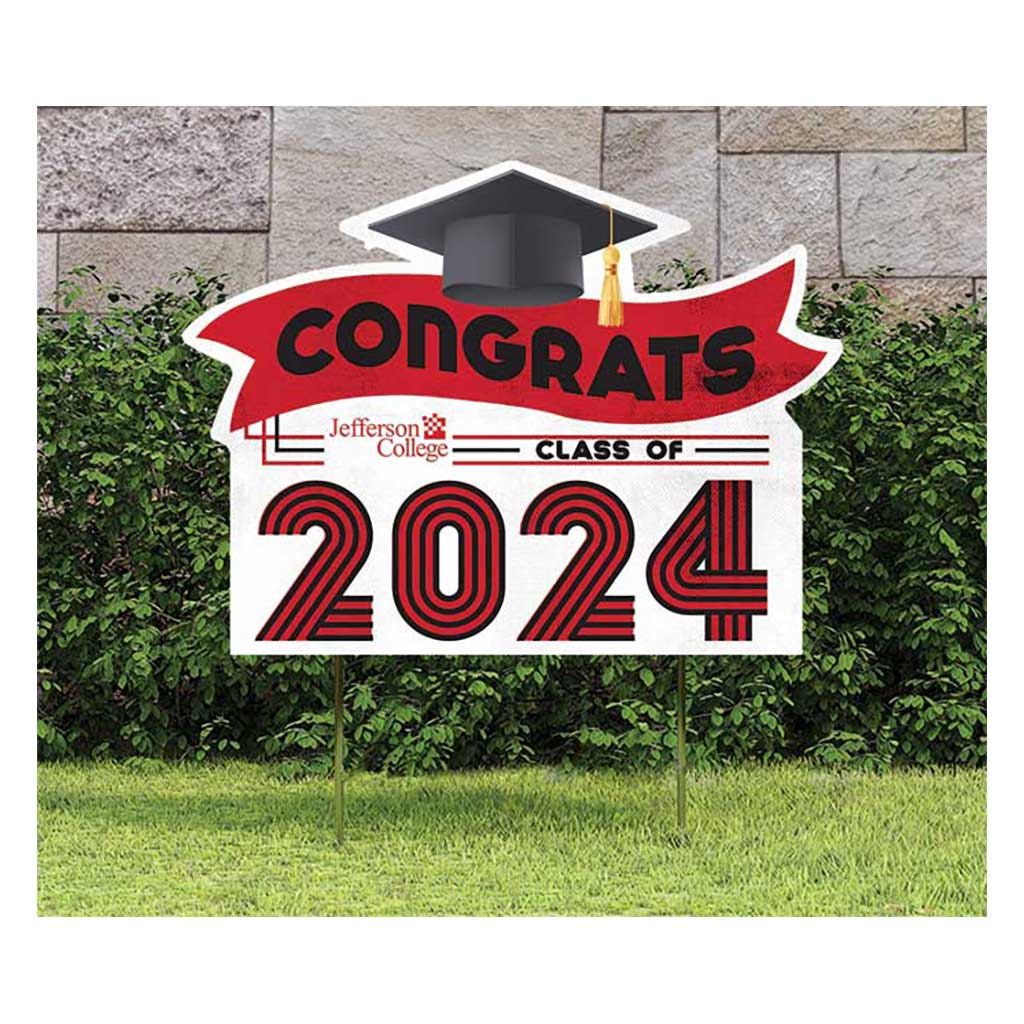 18x24 Congrats Graduation Lawn Sign Jefferson College Vikings