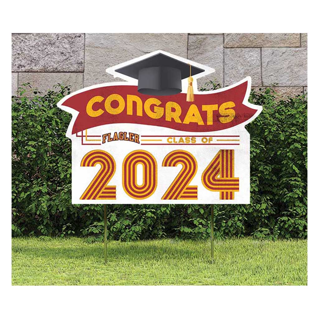 18x24 Congrats Graduation Lawn Sign Flagler College Saints
