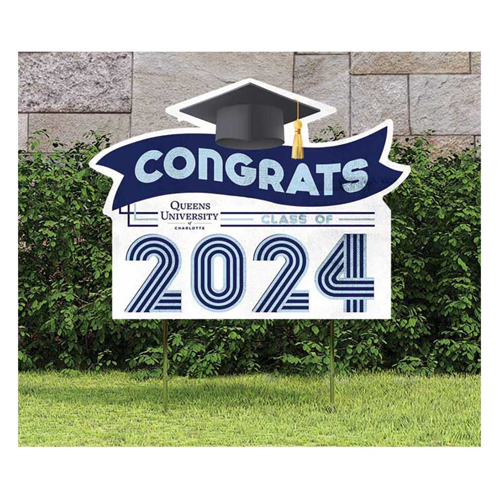 18x24 Congrats Graduation Lawn Sign Queens University Royals