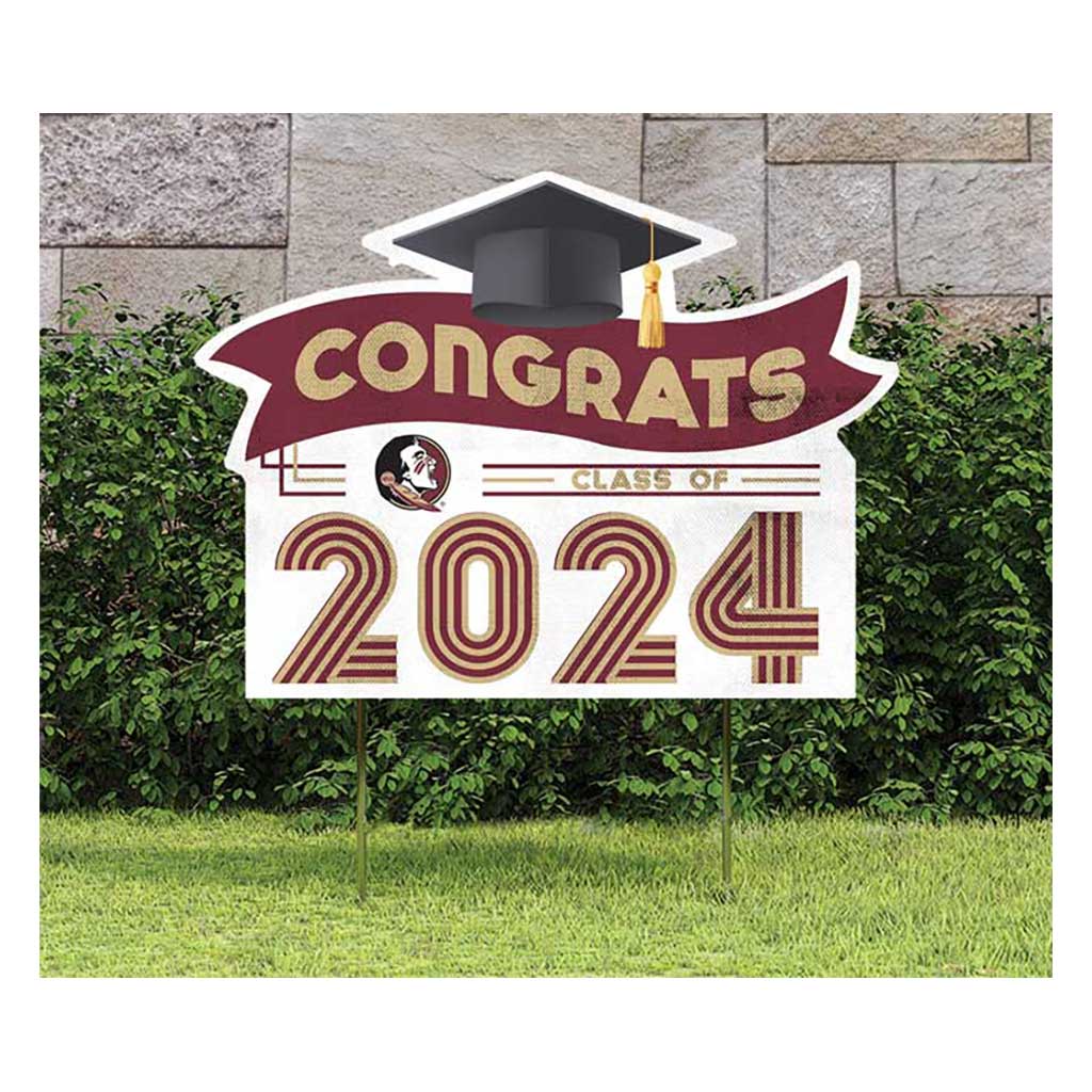 18x24 Congrats Graduation Lawn Sign Florida State Seminoles