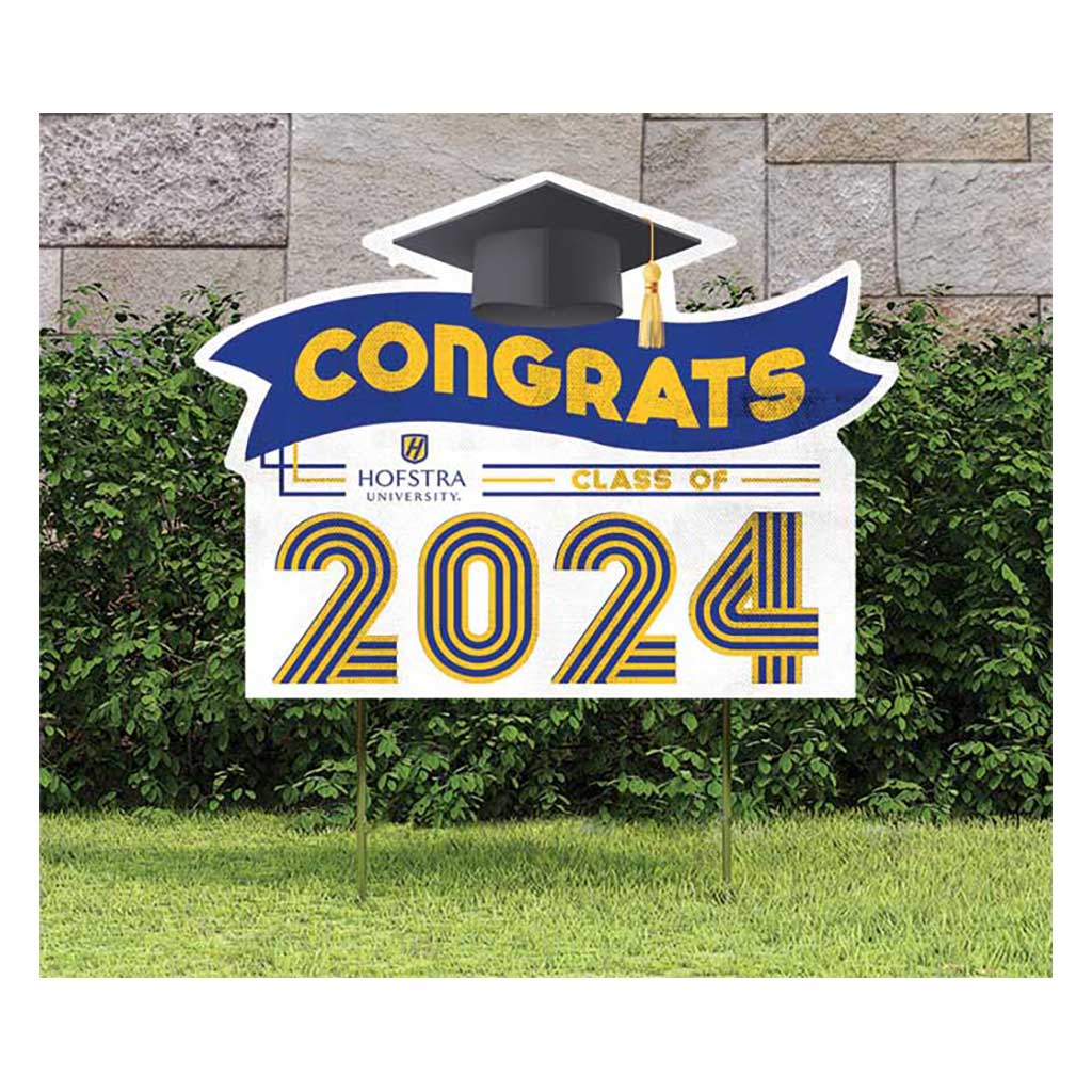 18x24 Congrats Graduation Lawn Sign Hofstra Pride