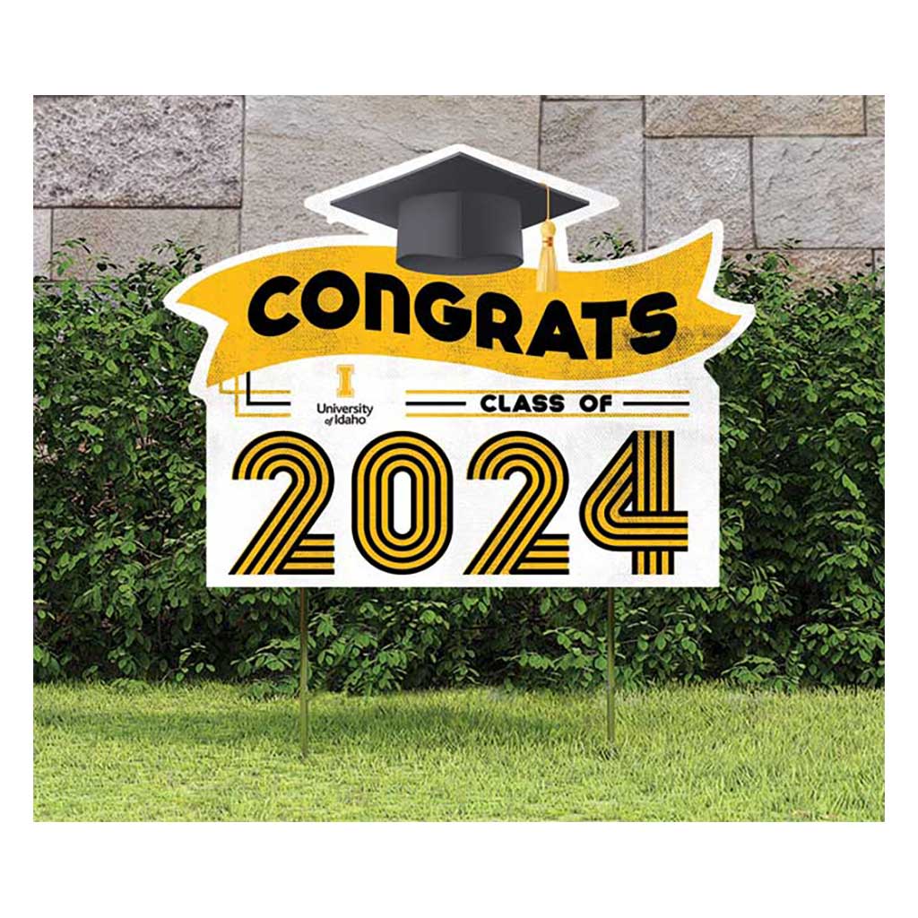 18x24 Congrats Graduation Lawn Sign Idaho Vandals