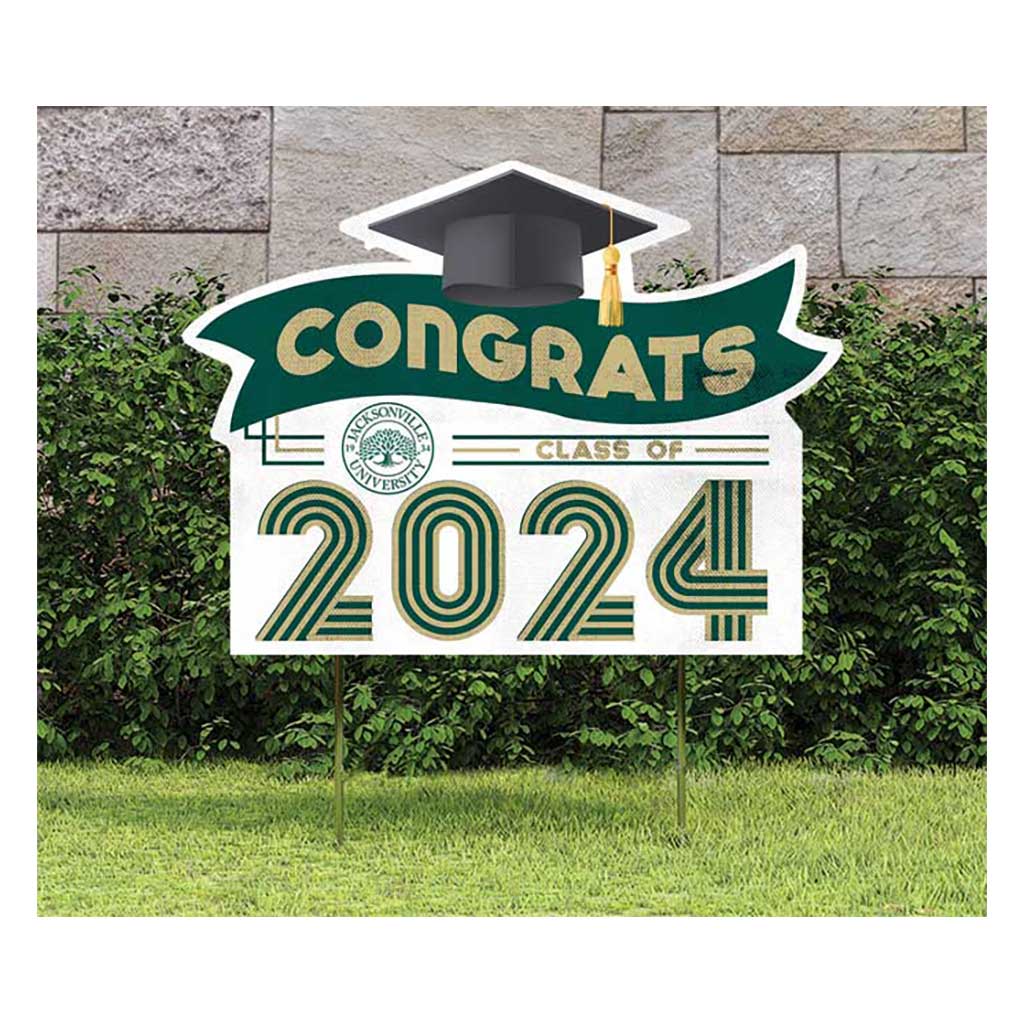 18x24 Congrats Graduation Lawn Sign Jacksonville University Dolphins