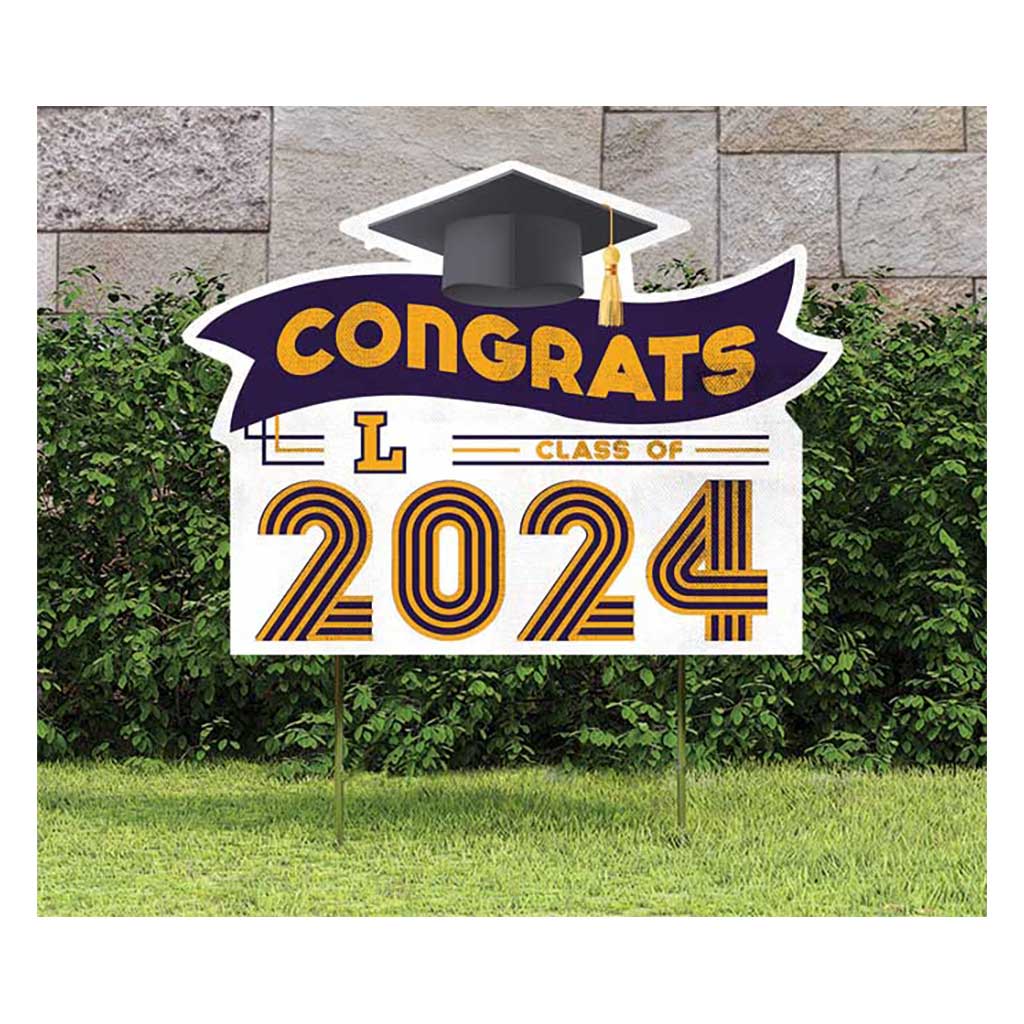 18x24 Congrats Graduation Lawn Sign Lipscomb Bison