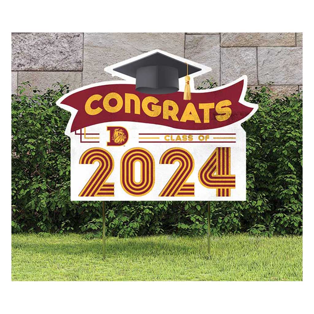 18x24 Congrats Graduation Lawn Sign University of Minnesota Duluth Bulldogs
