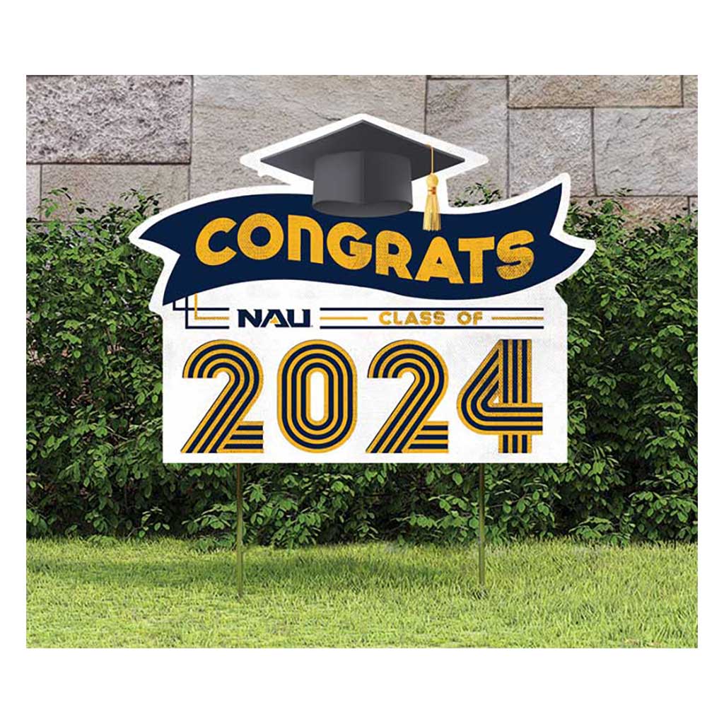 18x24 Congrats Graduation Lawn Sign Northern Arizona Lumberjacks