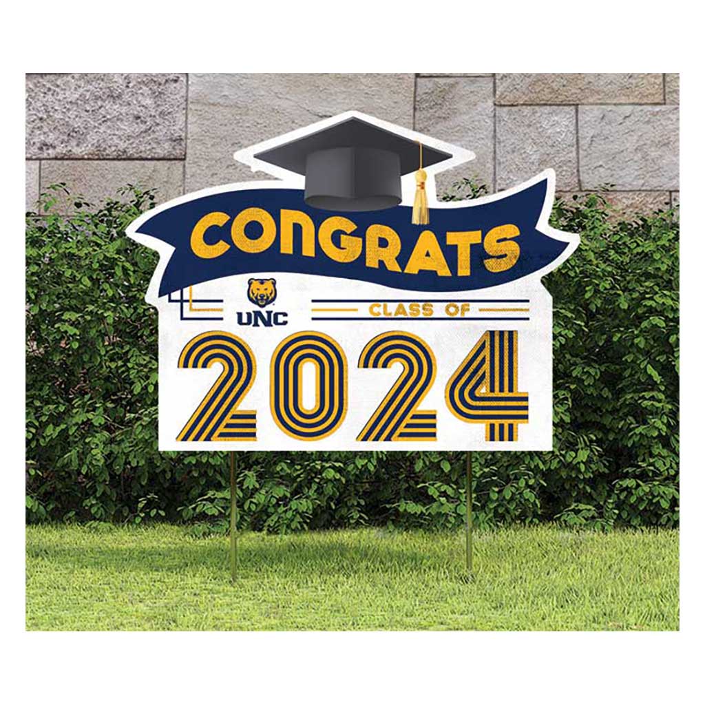 18x24 Congrats Graduation Lawn Sign Northern Colorado Bears