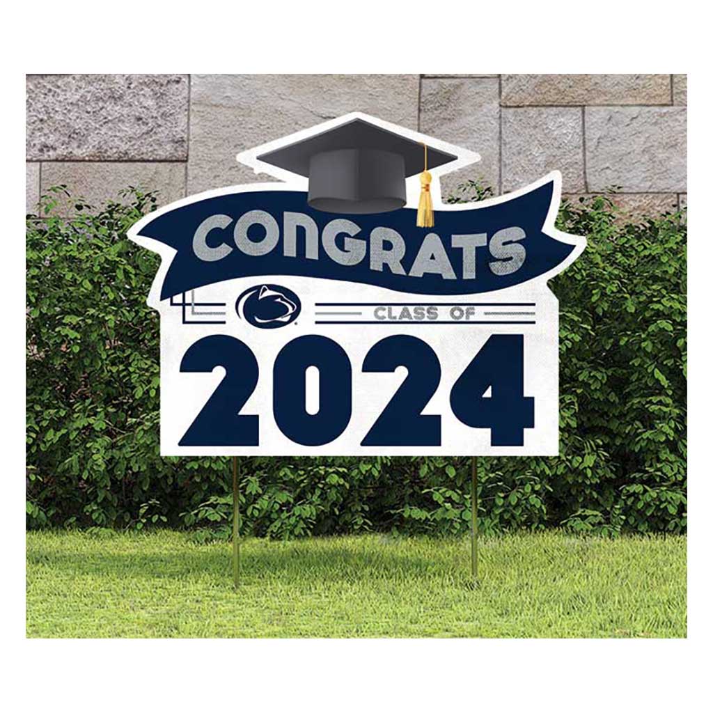 18x24 Congrats Graduation Lawn Sign Penn State Nittany Lions