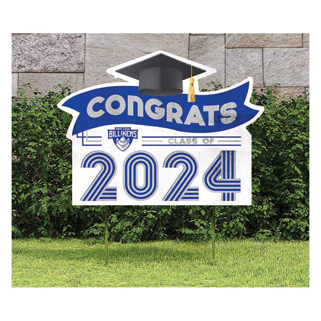 18x24 Congrats Graduation Lawn Sign Saint Louis Billikens