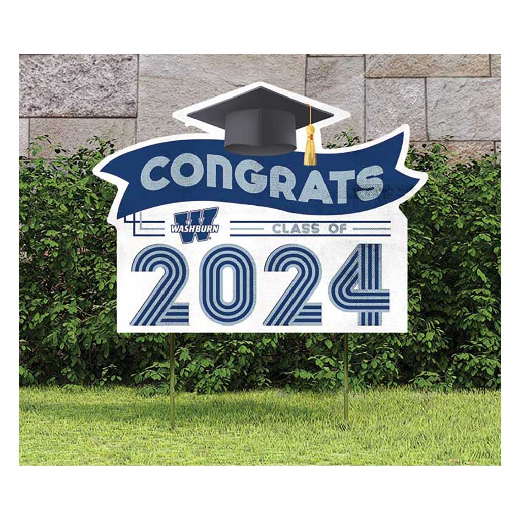 18x24 Congrats Graduation Lawn Sign Washburn Ichabods