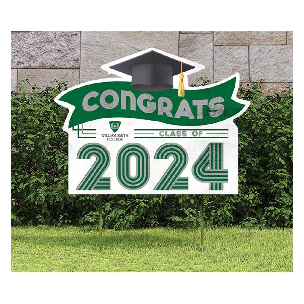 18x24 Congrats Graduation Lawn Sign William Smith College Herons