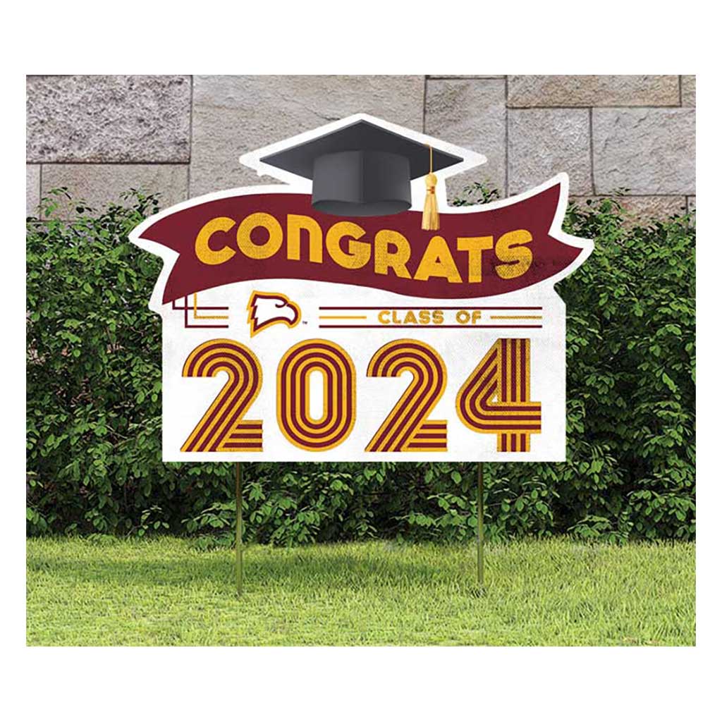 18x24 Congrats Graduation Lawn Sign Winthrop Eagles