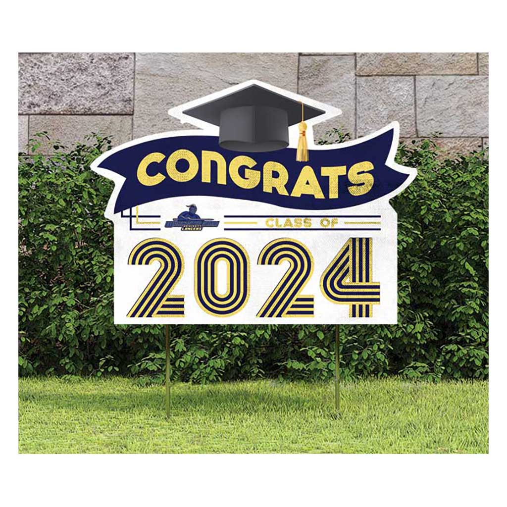 18x24 Congrats Graduation Lawn Sign Worcester State College Lancers