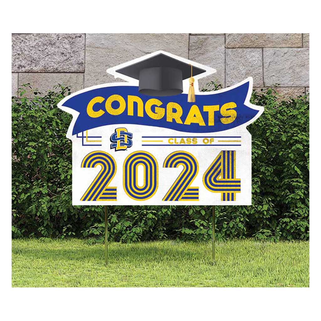 18x24 Congrats Graduation Lawn Sign South Dakota State University Jackrabbits