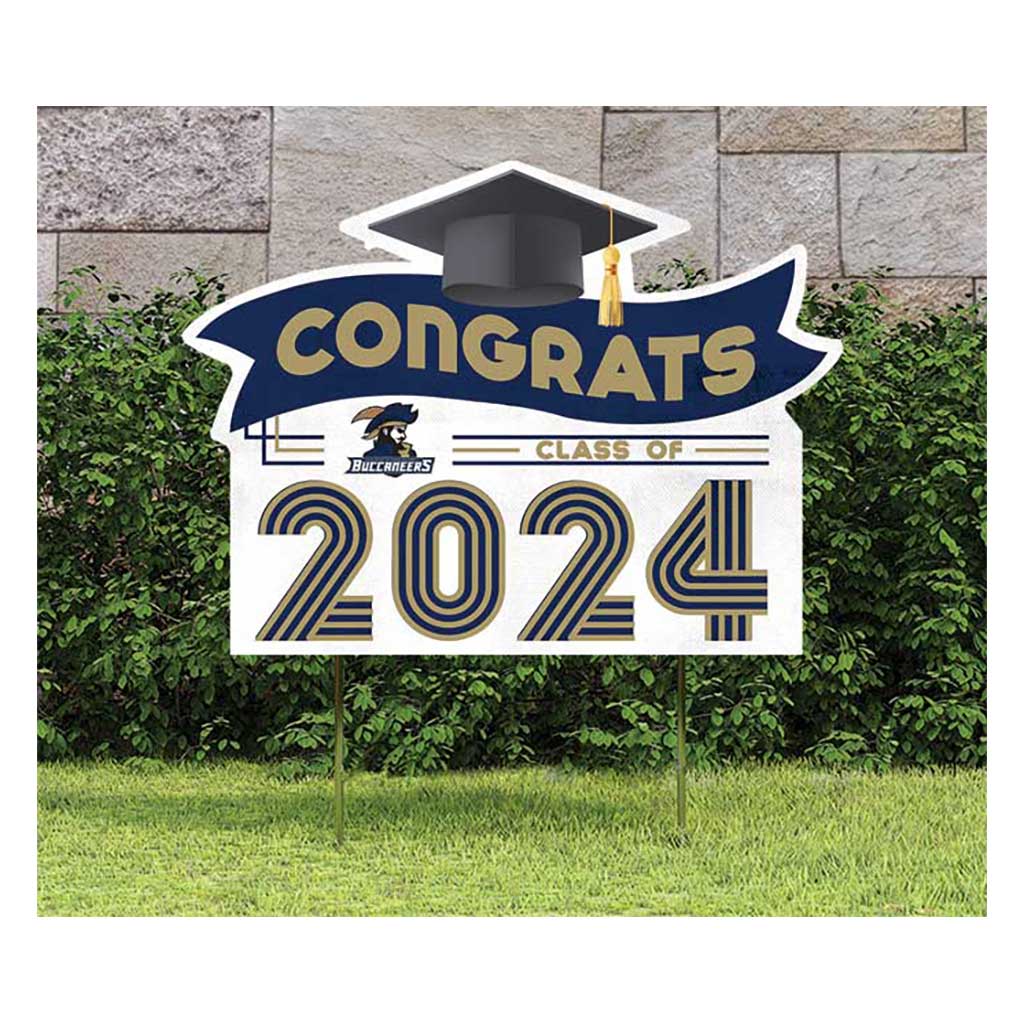 18x24 Congrats Graduation Lawn Sign Charleston Southern Buccaneers