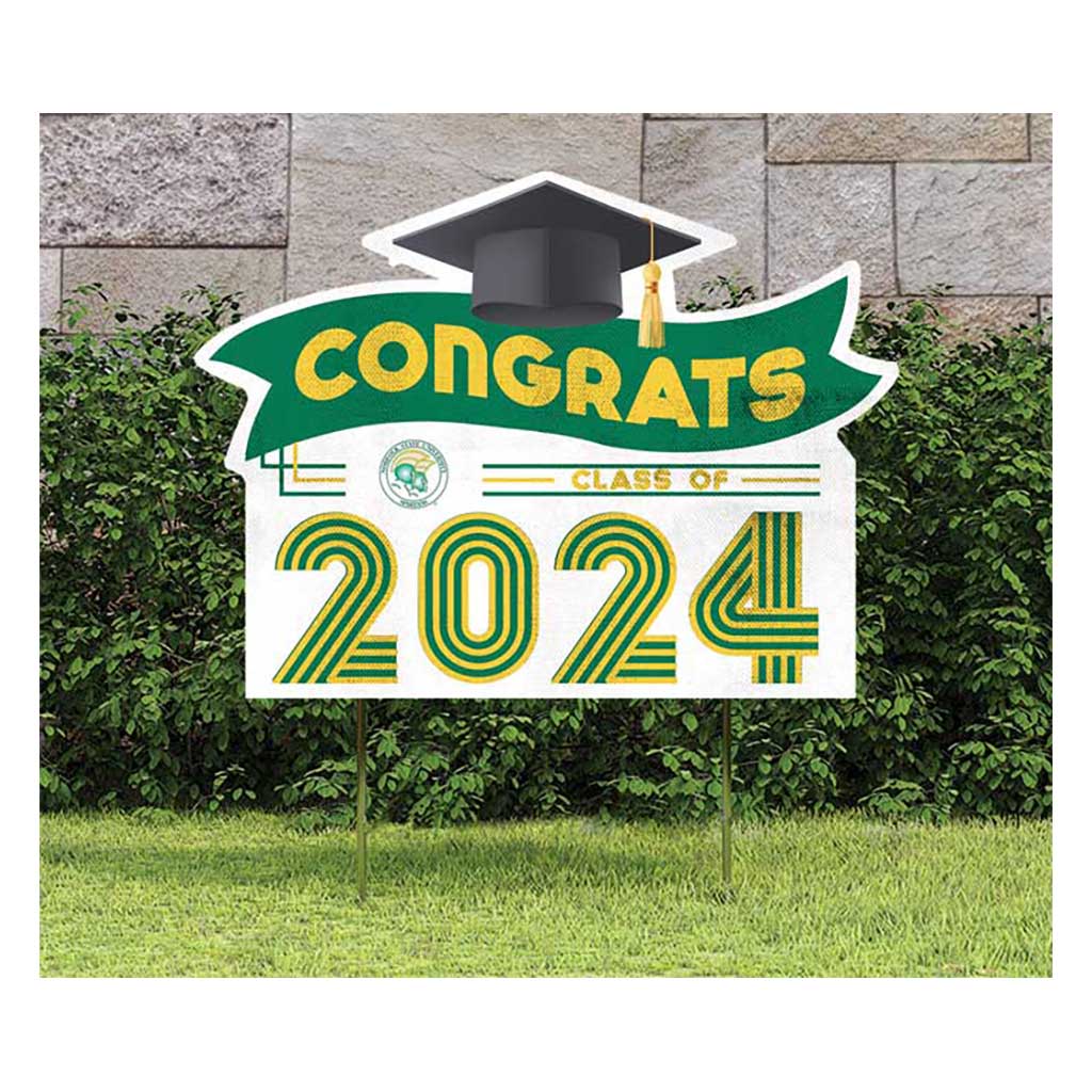 18x24 Congrats Graduation Lawn Sign Norfolk State Spartans