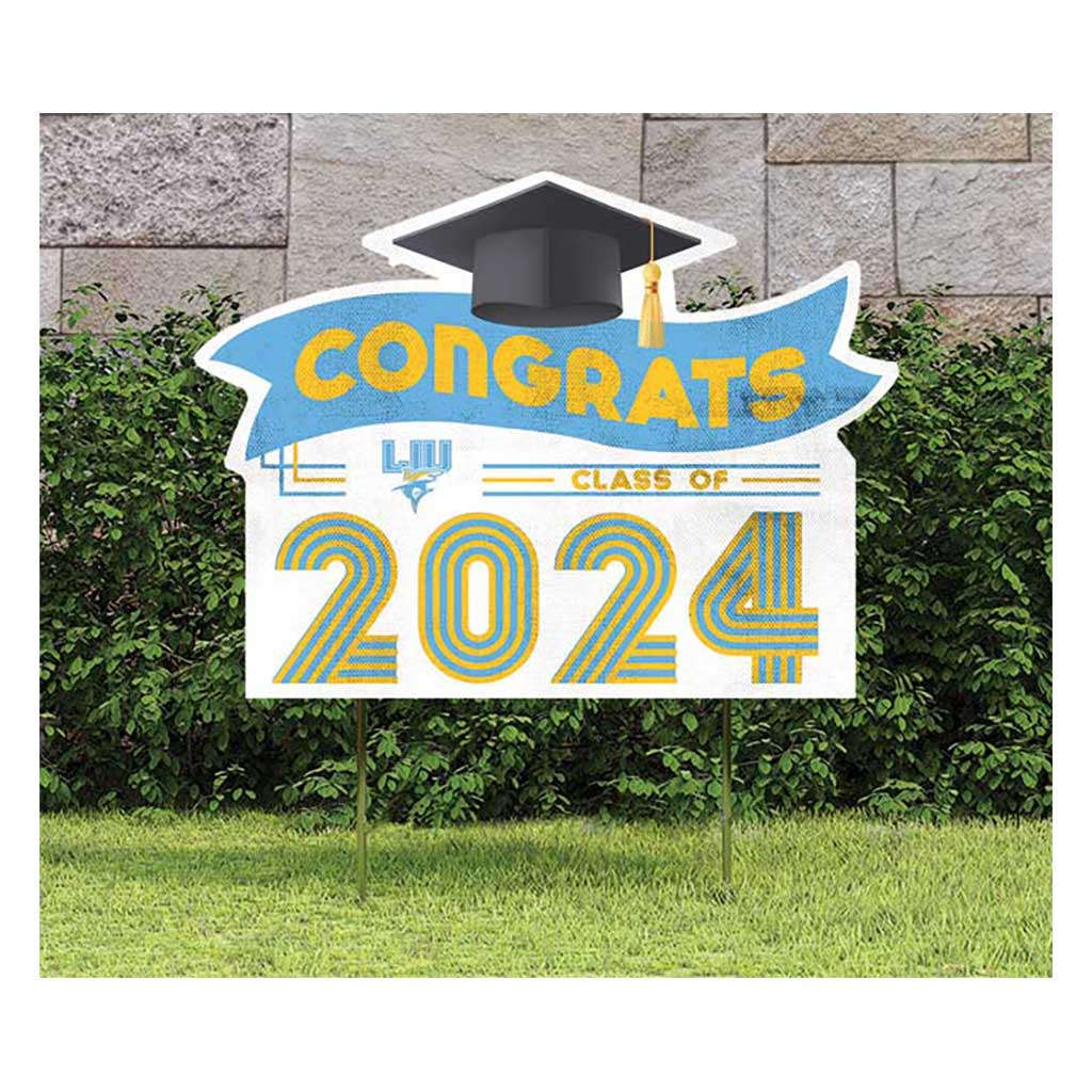 18x24 Congrats Graduation Lawn Sign Long Island University Sharks