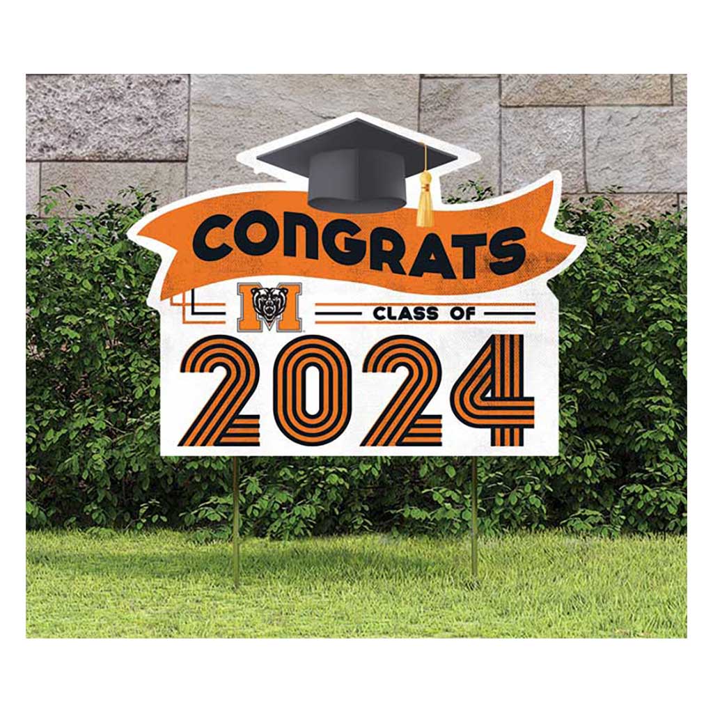 18x24 Congrats Graduation Lawn Sign Mercer Bears