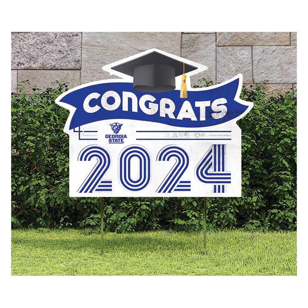 18x24 Congrats Graduation Lawn Sign Georgia State Panthers