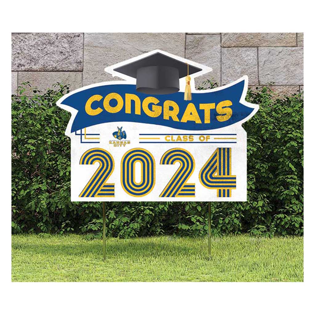 18x24 Congrats Graduation Lawn Sign Missouri Kansas City Kangaroos