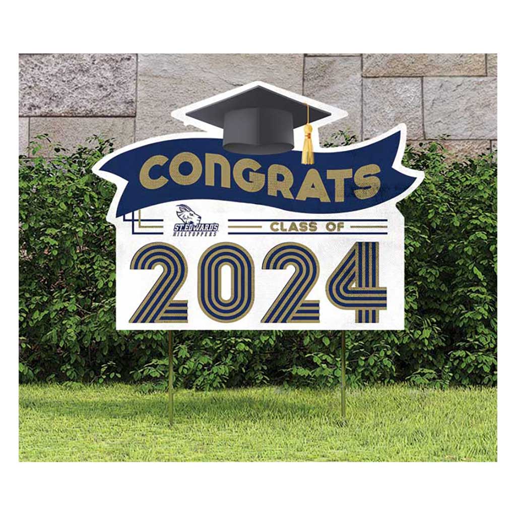 18x24 Congrats Graduation Lawn Sign St. Edwards University Hilltoppers