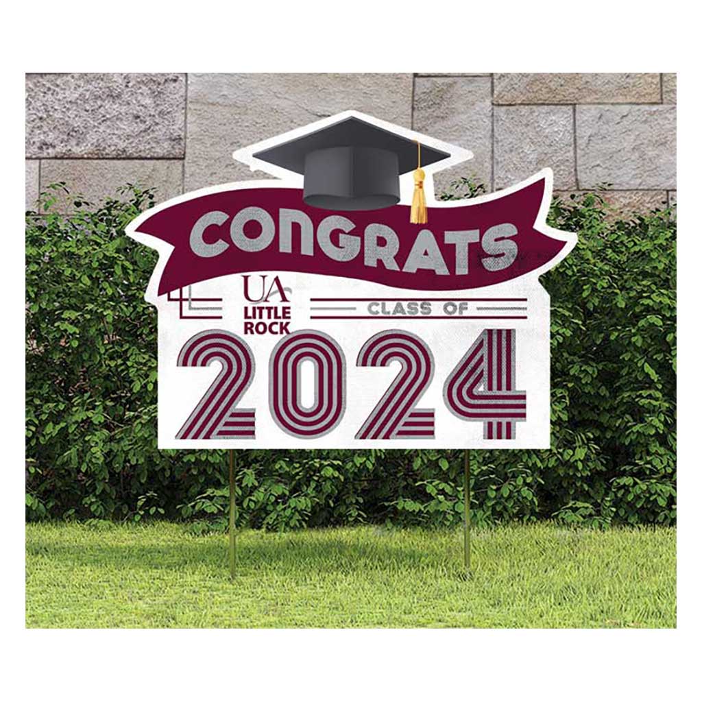 18x24 Congrats Graduation Lawn Sign Arkansas at Little Rock Trojans