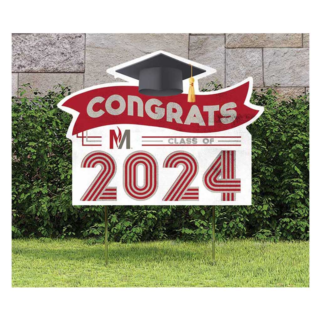 18x24 Congrats Graduation Lawn Sign Minnesota State Moorhead Dragons