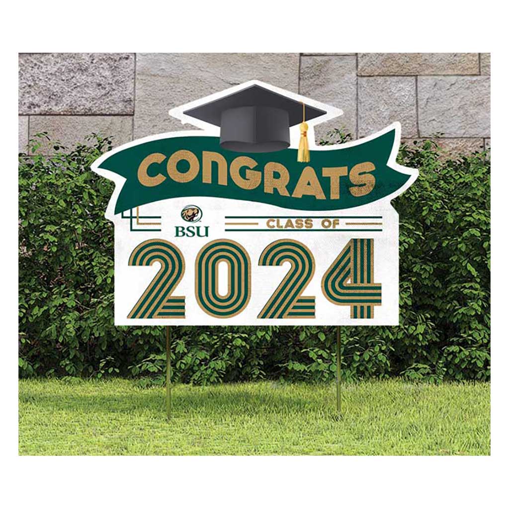 18x24 Congrats Graduation Lawn Sign Bemidji State University Beavers