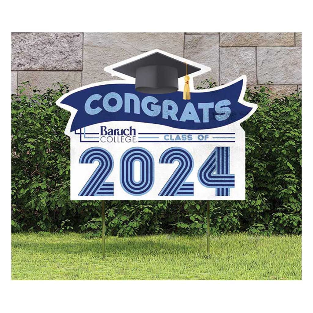 18x24 Congrats Graduation Lawn Sign Baruch College Bearcats