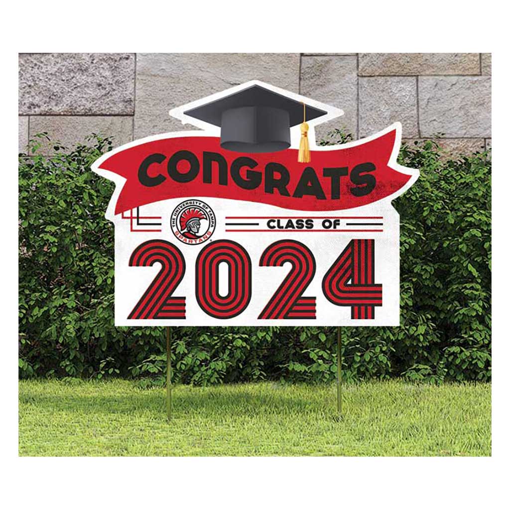 18x24 Congrats Graduation Lawn Sign University of Tampa Spartans