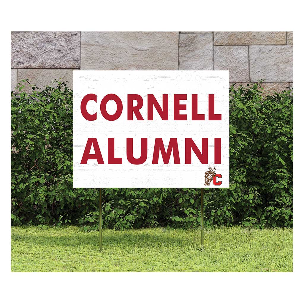 18x24 Lawn Sign Alumni Seal with Logo Cornell