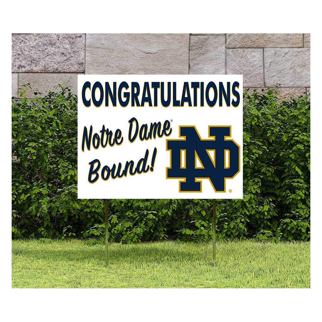 18x24 Lawn Sign Congratulations Graduate Notre Dame
