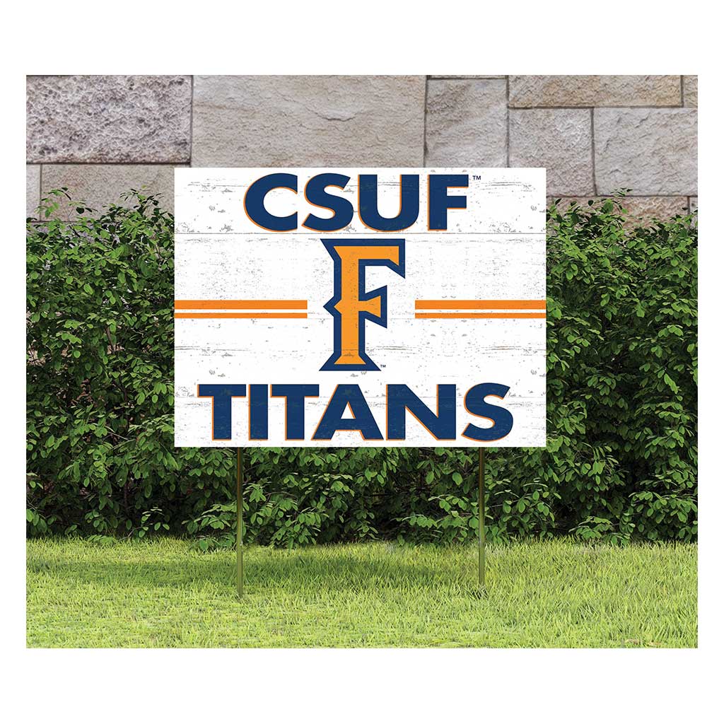 18x24 Lawn Sign Logo Cal State Fullerton Titans