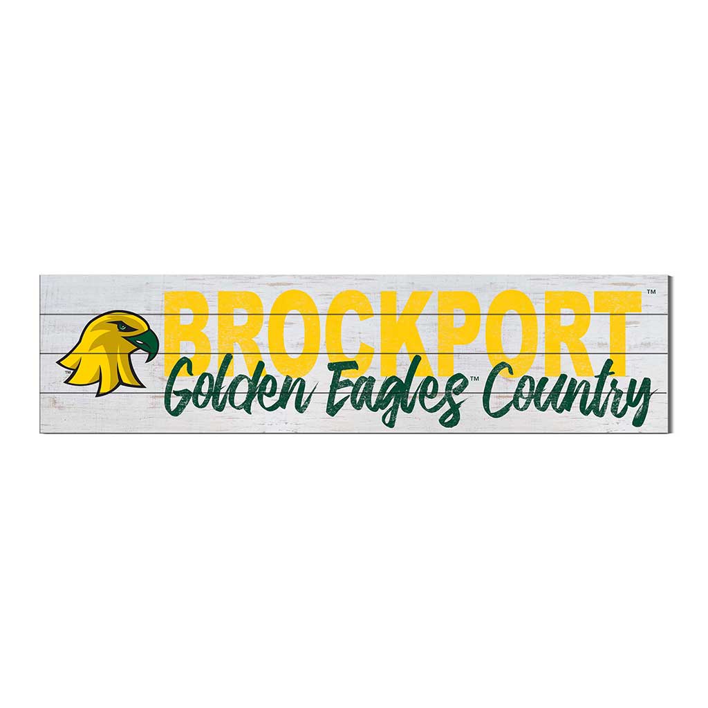 40x10 Sign With Logo College at SUNY Brockport Golden Eagles