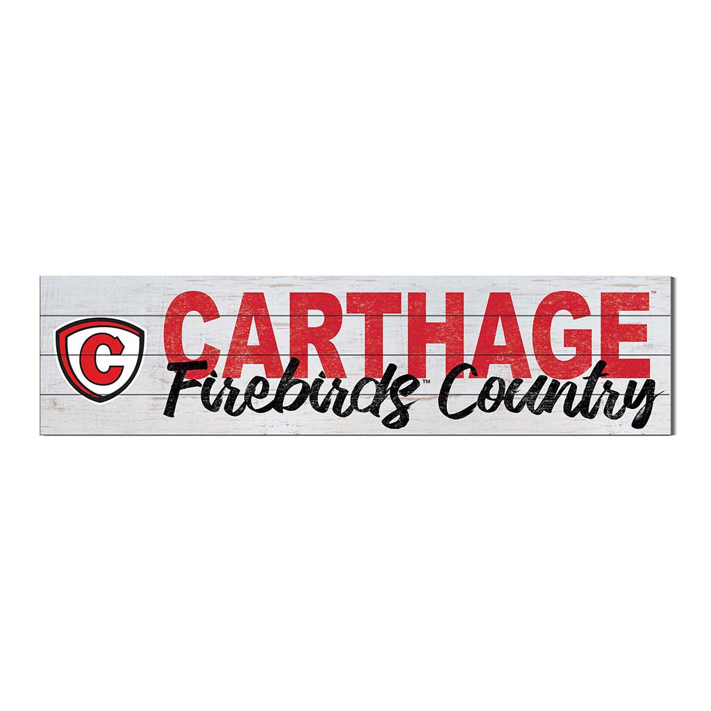 40x10 Sign With Logo Carthage College Red Men/Lady Reds