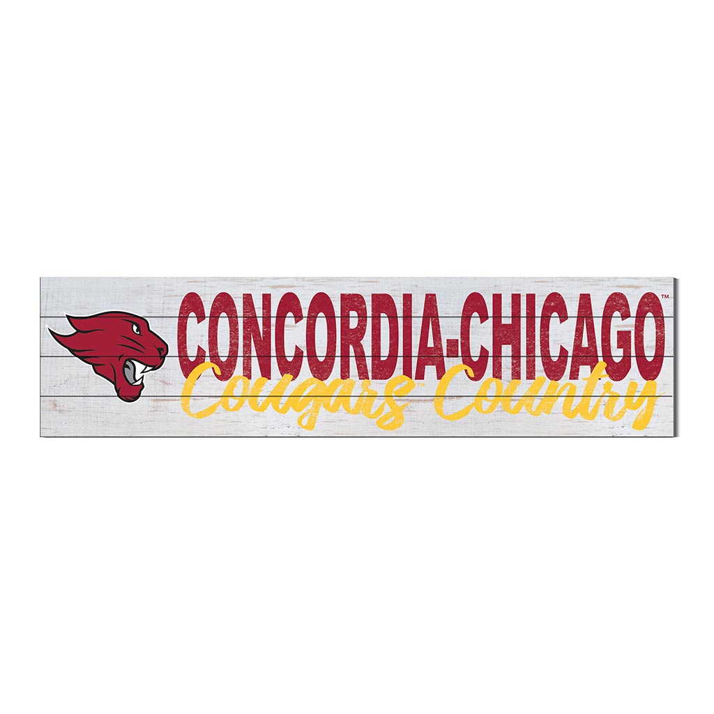 40x10 Sign With Logo Concordia University - Chicago Cougars