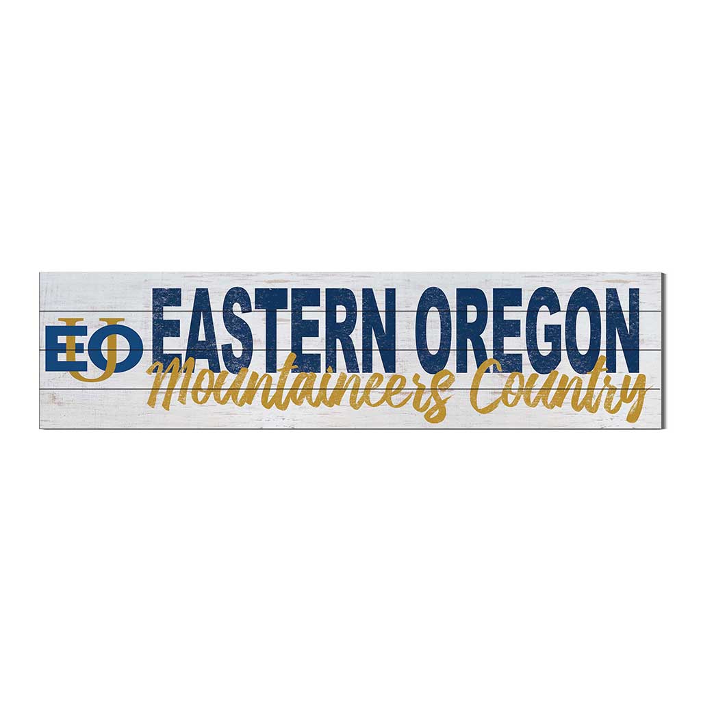 40x10 Sign With Logo Eastern Oregon University Mountaineers