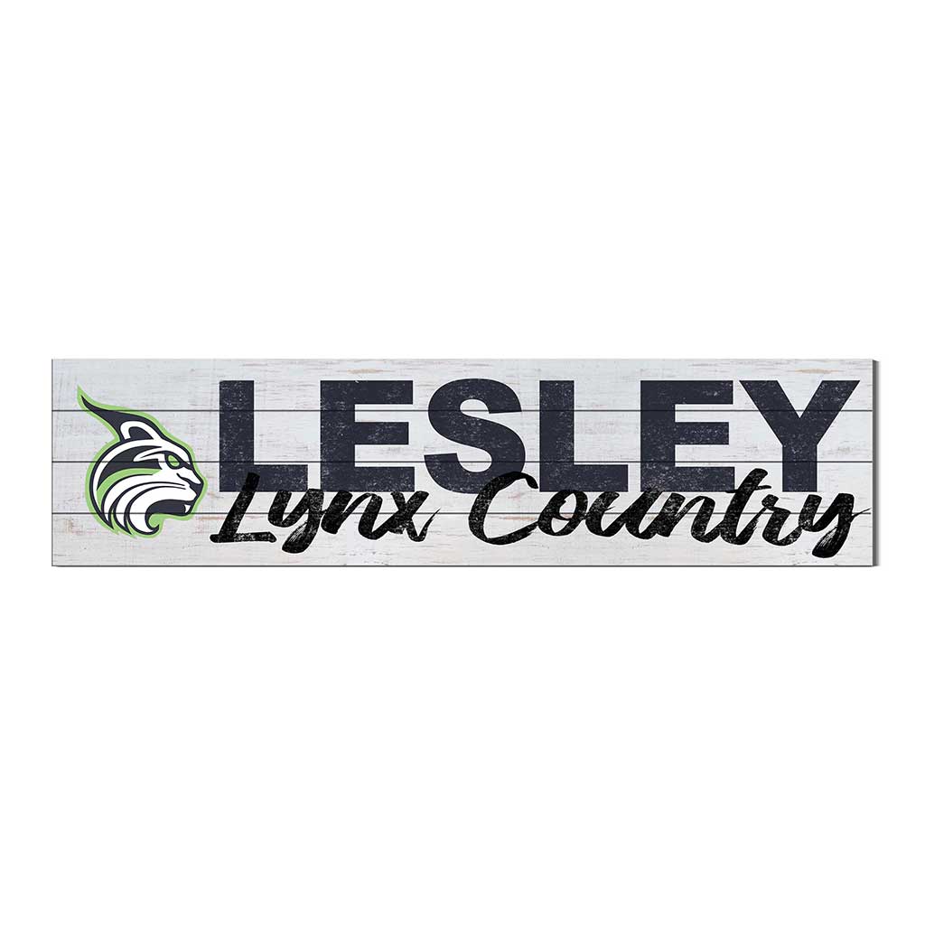 40x10 Sign With Logo Lesley University Lynx