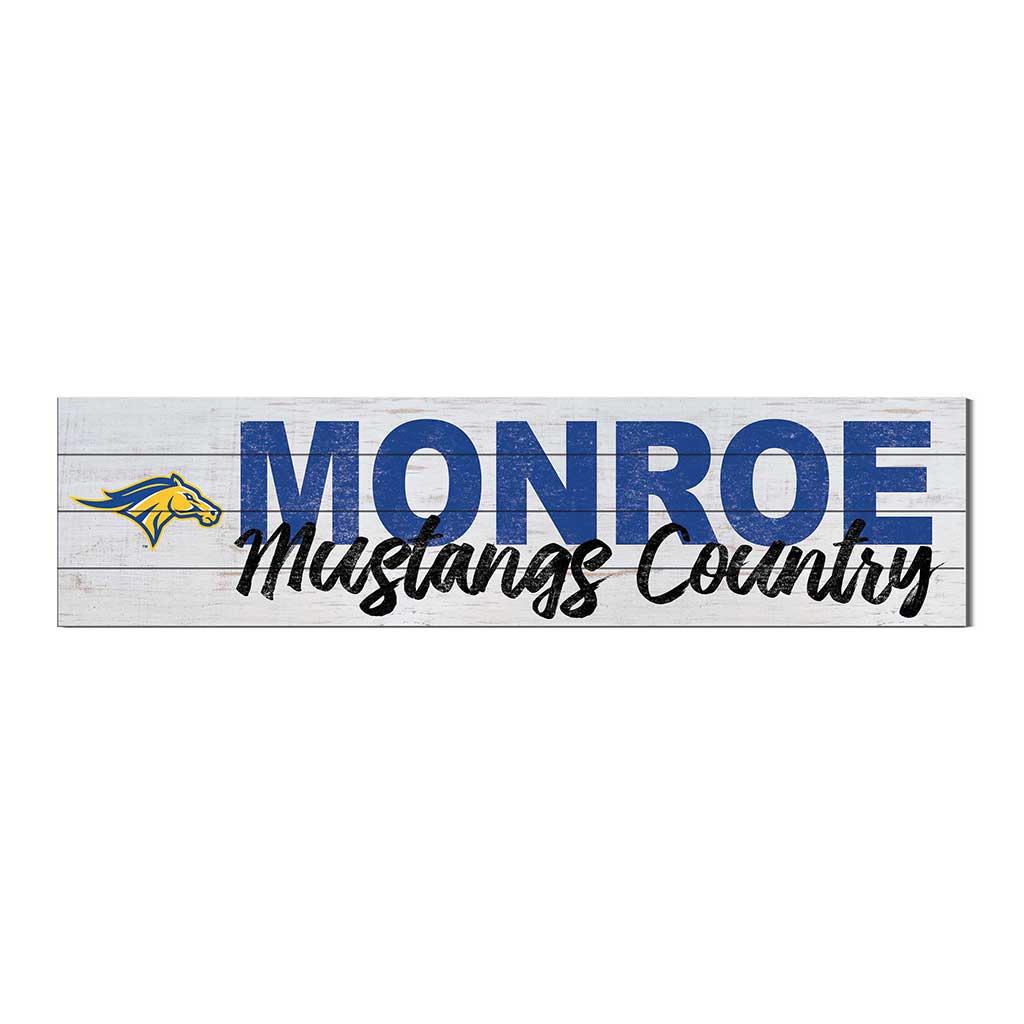 40x10 Sign With Logo Monroe College Mustangs