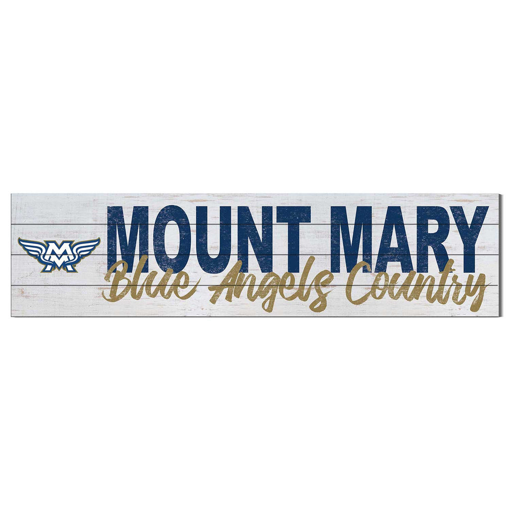 40x10 Sign With Logo Mount Mary University Blue Angels