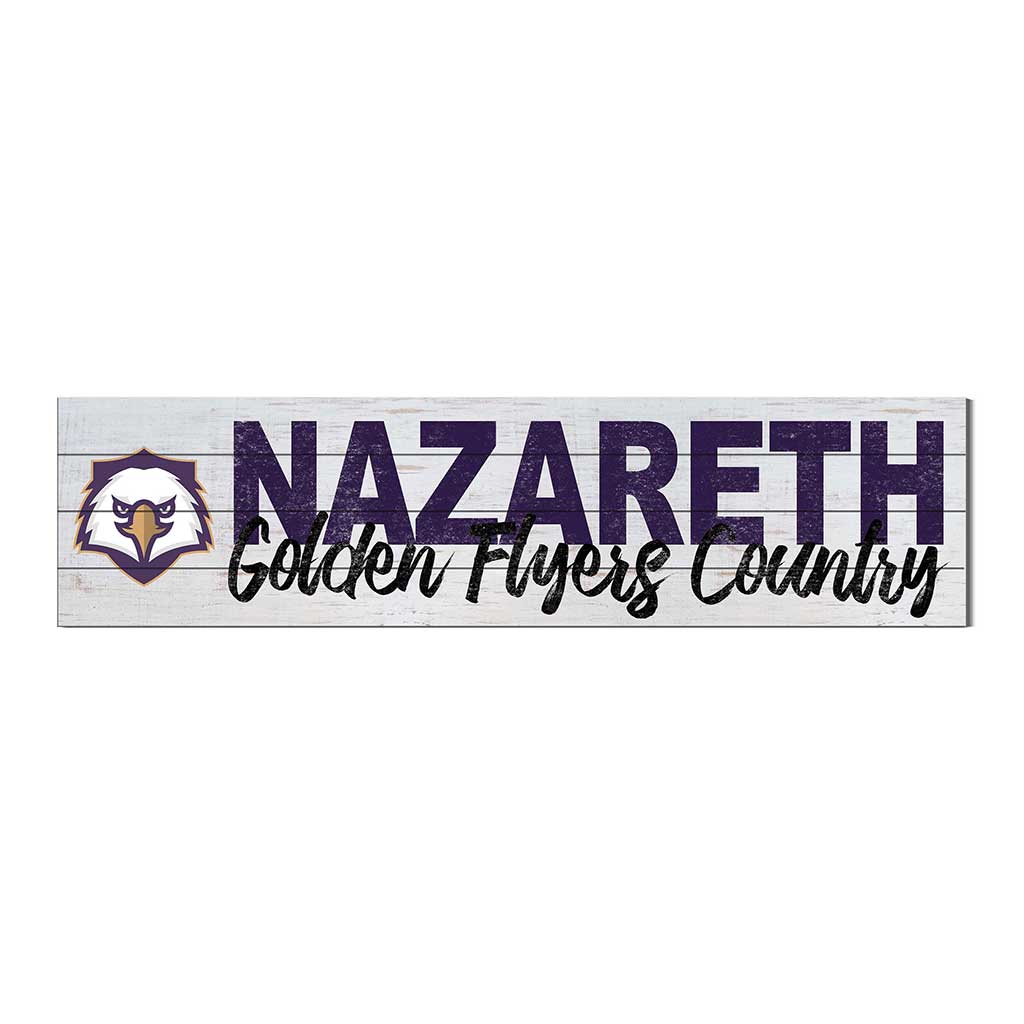 40x10 Sign With Logo Nazareth University Goldne Flyers