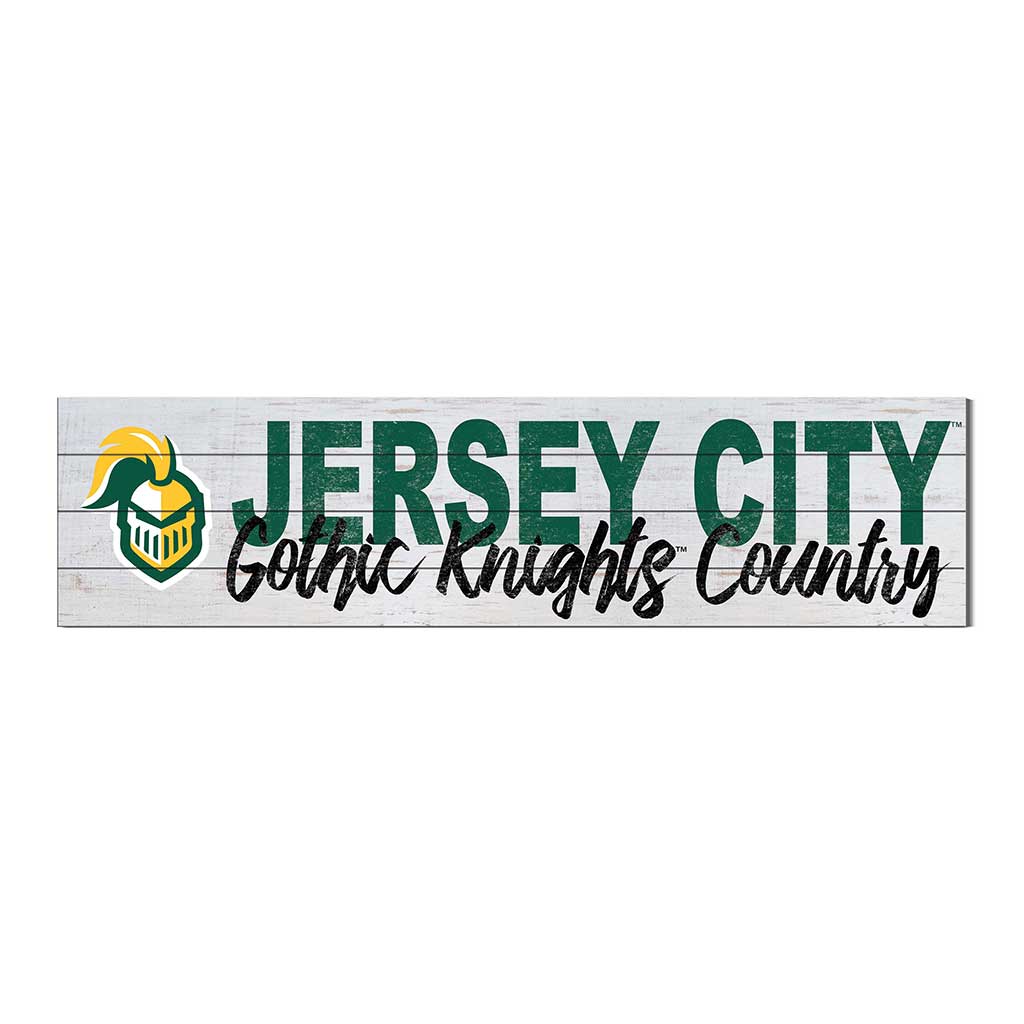 40x10 Sign With Logo New Jersey City University Gothic Knights