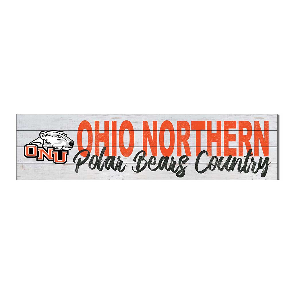 40x10 Sign With Logo Ohio Northern University Polar Bears