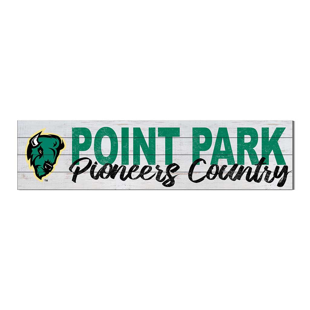 40x10 Sign With Logo Point Park University Pioneers