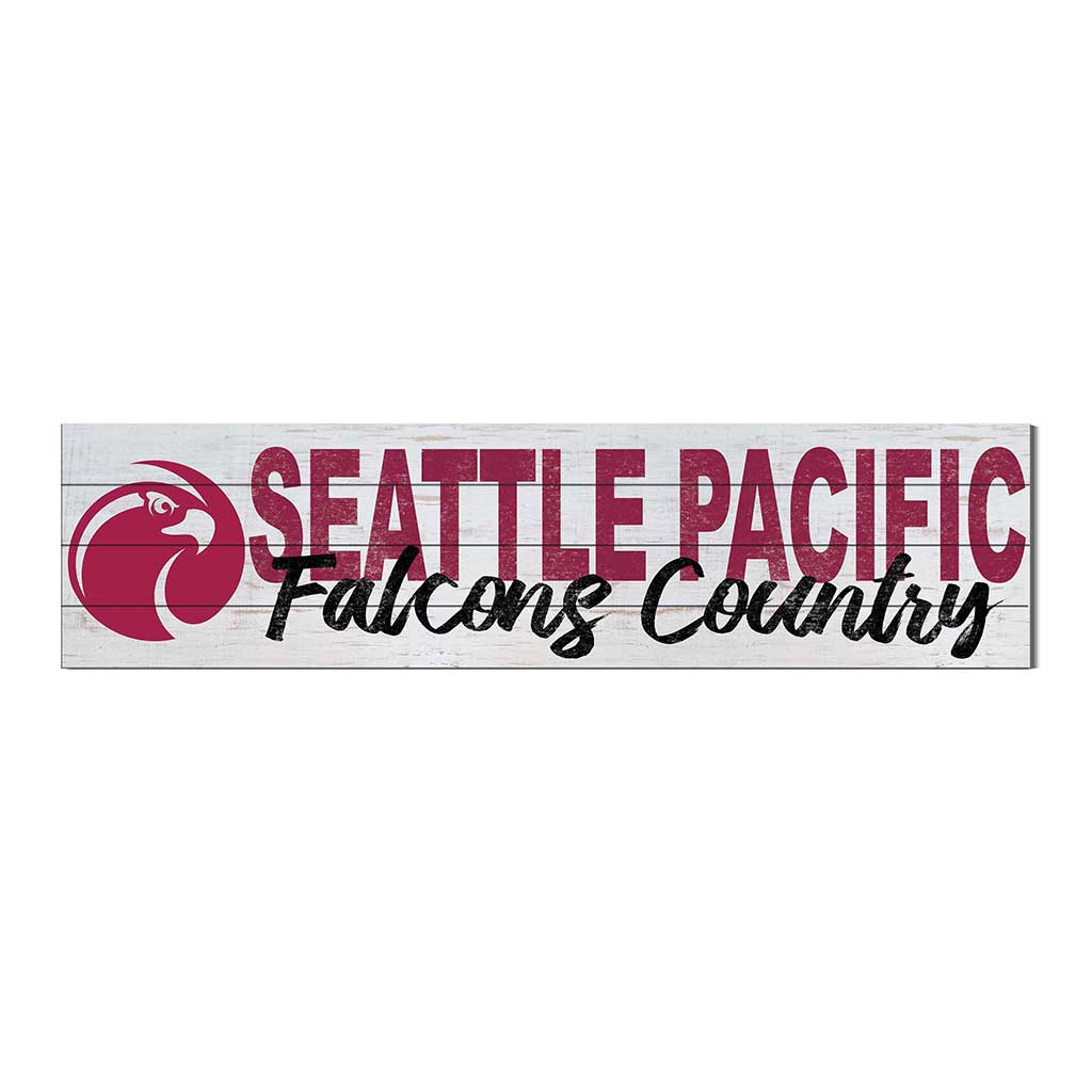 40x10 Sign With Logo Seattle Pacific University Falcons