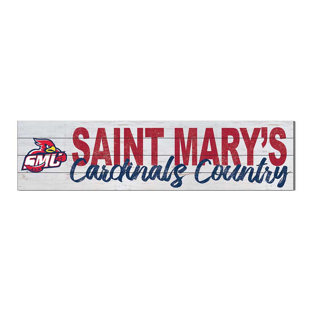 40x10 Sign With Logo Saint Mary's University of Minnesota Cardinals