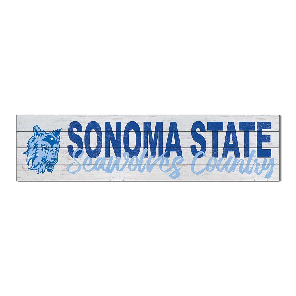 40x10 Sign With Logo Sonoma State University Seawolves